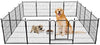 Pawgiant Dog Playpen, Heavy Duty Metal Dog Exercise Playpen Fence for Indoor & Outdoor, 16 Panels & 32'' Height