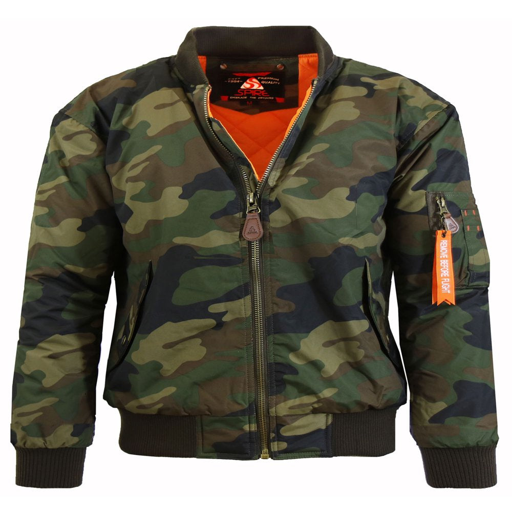 Men'S Heavyweight MA-1 Bomber Flight Jacket