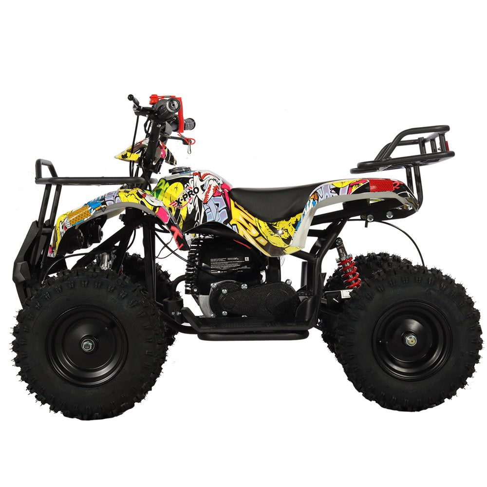 X-Pro Brand New Eagle 40Cc Gas Mini ATV for Kids with Pull Start 4 Stroke Disc Brake 6" Tires