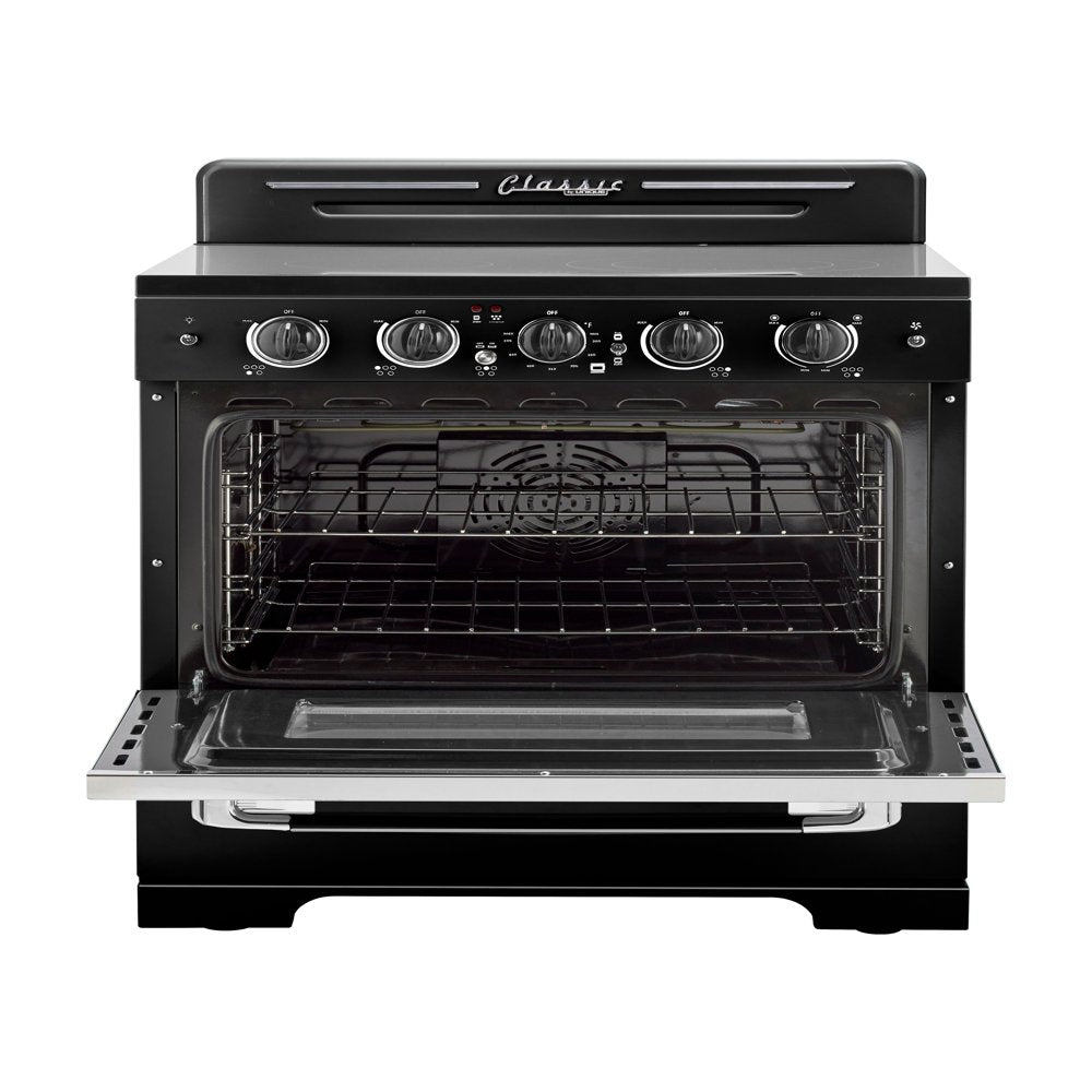 Unique Classic Retro 30" 3.9 Cu/Ft Freestanding 5-Element Electric Range with Convection Oven