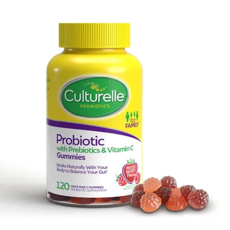 Culturelle Probiotic with Prebiotics & Vitamin C Gummies (120 Ct.)