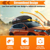 Car Roof Bag 100% Waterproof Rooftop Cargo Carrier, 21 Cu Car Luggage Storage Bag, Car Top Carrier Bag Black, Orange