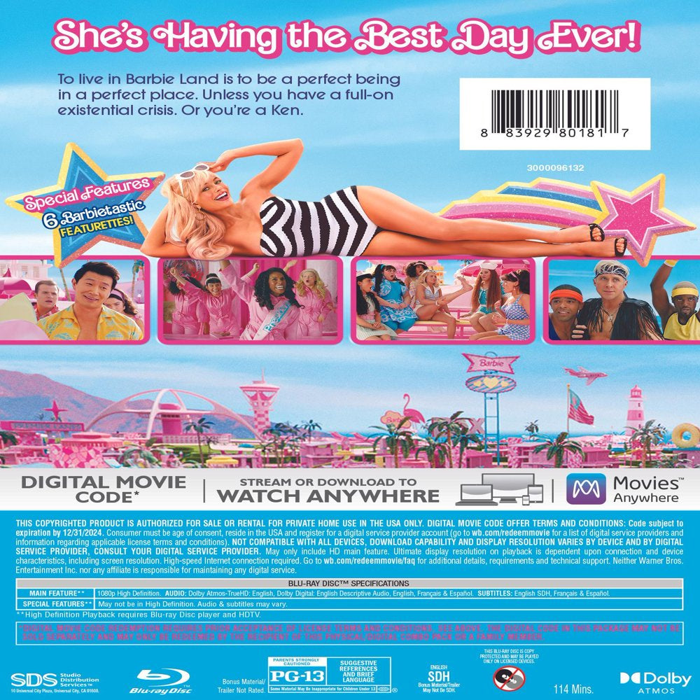 Barbie (2023) (Blu-Ray + Digital Copy)