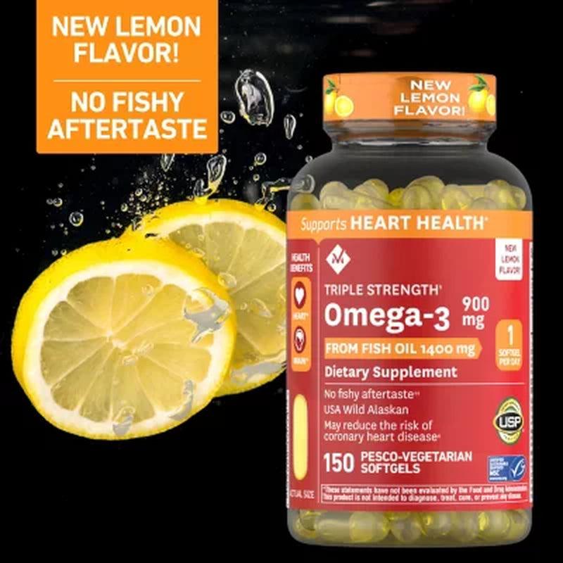 Member'S Mark 900 Mg. Triple Strength Omega-3 from Fish Oil (150 Ct.)