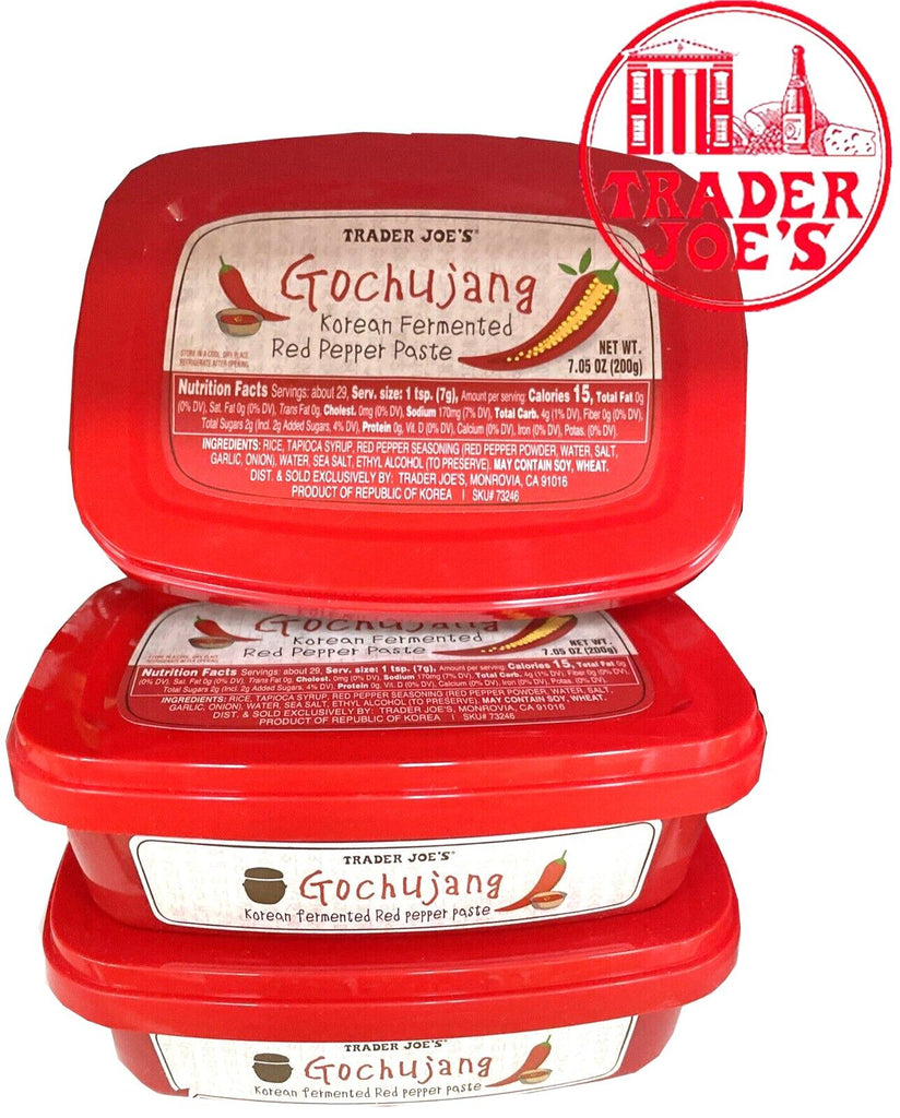 🔥 Pack 3 Unid Trader Joe'S Gochuyajang Korean Fermented Red Pepper Paste 7.05Oz