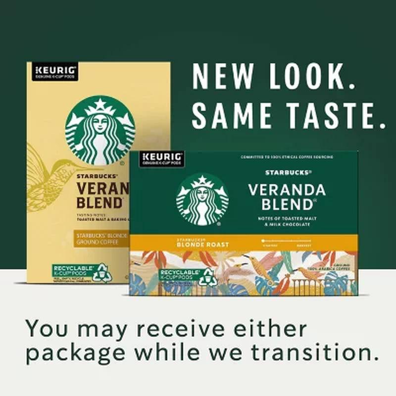 Starbucks Blonde Roast Coffee K-Cups , Veranda Blend (72 Ct.)