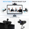 EMEET C960 Webcam with Tripod, 1080P Webcam with Microphone, Adjustable Height Mini Tripod, C960 Web Camera with Privacy Cover, Plug & Play Webcam with Stand for Zoom/Skype/Youtube/Facetime