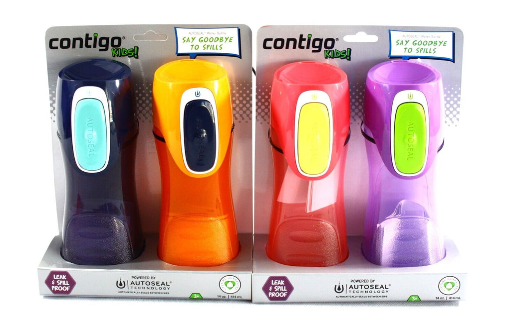 2-Pack Contigo 14 Oz. Kids Trekker Autoseal Water Bottle Free Shipping