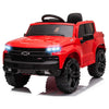 Funtok Licensed Chevrolet Silverado 12V Kids Electric Powered Ride on Car with Remote Control and Storage Trunk, Unisex