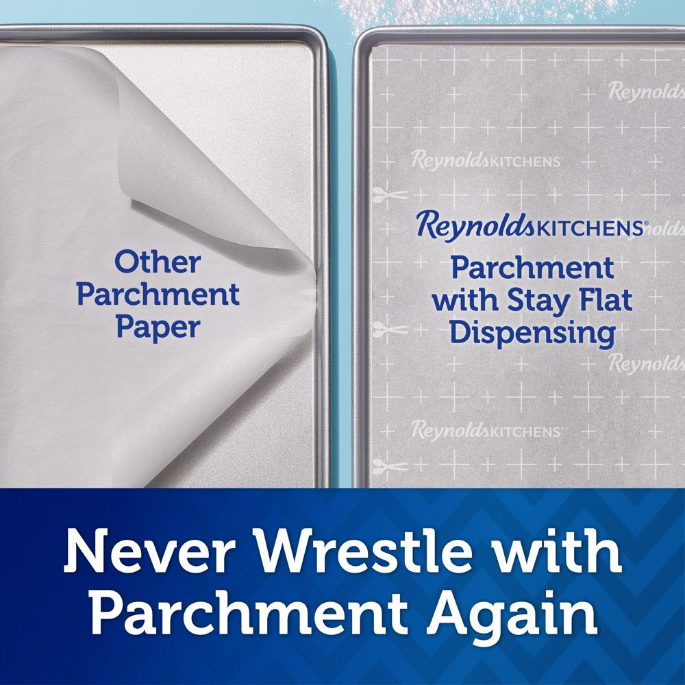 Reynolds Kitchens Stay Flat Parchment Paper with Smartgrid, 50 Square Feet