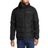 Eddie Bauer Men’S Hooded down Jacket, BLUE - BLACK - GRAY COLOR, FASH SHIPPING !