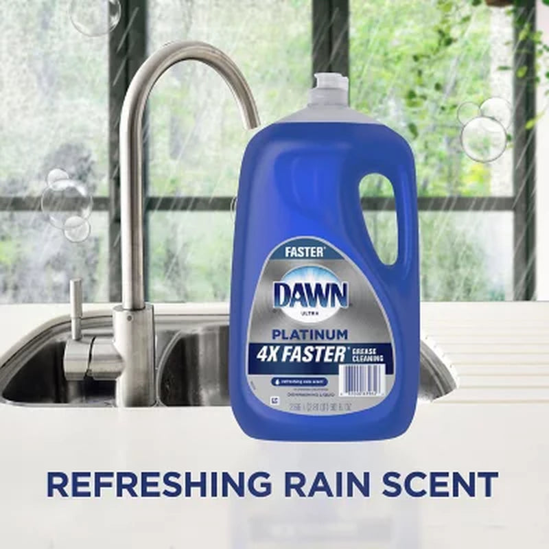 Dawn Platinum Dishwashing Liquid Dish Soap, Refreshing Rain (90 Fl. Oz.)