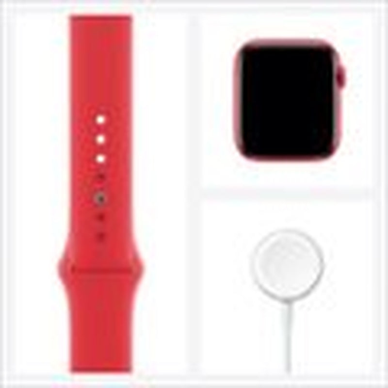 Restored Apple Watch Series 6, GPS + Cellular , 44Mm, Red Aluminum Case - Red Sport Band M07K3LL/A ( Refurbished)