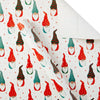 Holiday Time Christmas Gnomes Premium Wrapping Paper, Christmas, 30", 160 Sq Ft. Multicolor