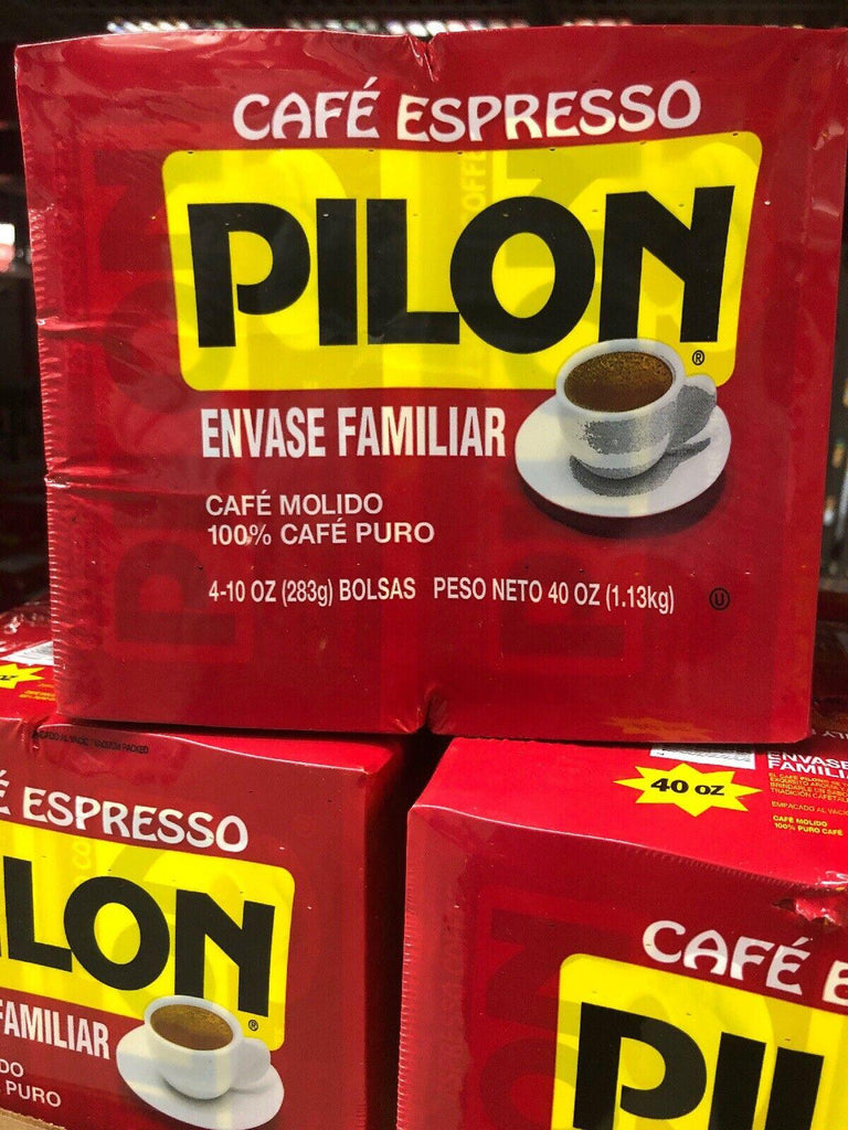 NEW Pilon Café Espresso Family 4 Pack Coffee 10Oz