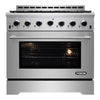 NXR 36 In. Professional Style 5.5 Cu. Ft. Freestanding Gas Range