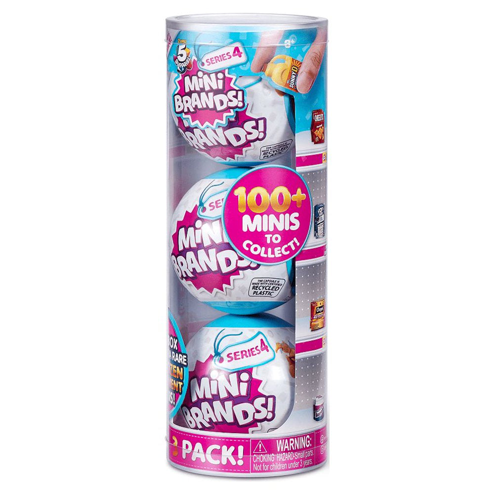 Mini Brands Series 4 Mystery Capsule (3 Pack) by ZURU