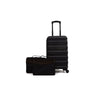 Protege 1 Piece 20" Hardside Carry-On ABS Luggage with 2 Packing Cubes Black