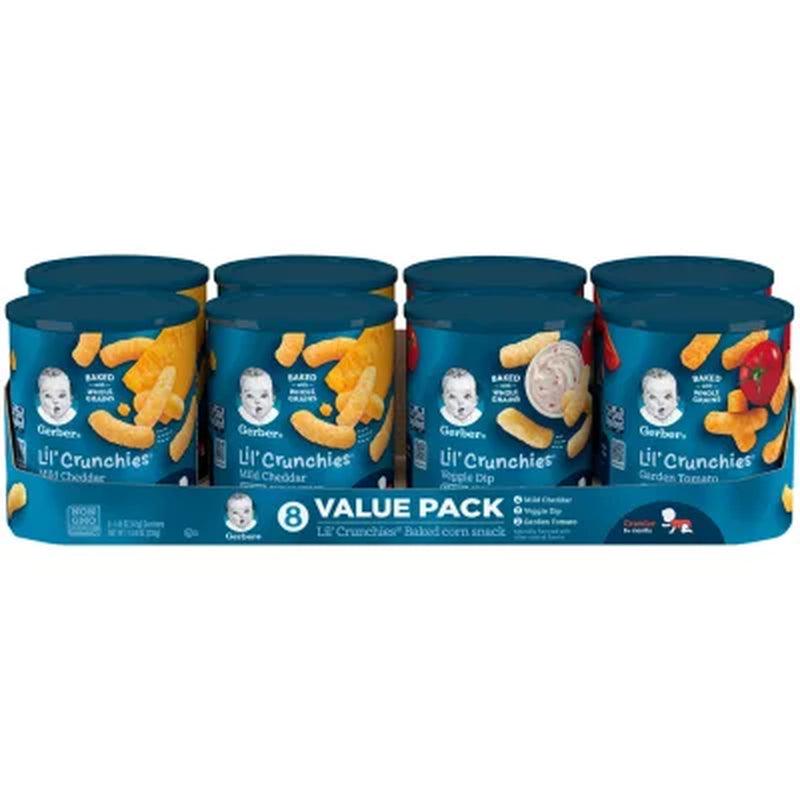 Gerber Lil' Crunchies Baked Corn Snack Variety Pack (1.48 Oz., 8 Ct.)