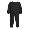 Athletic Works Girls’ Fleece Sweatshirt and Sweatpants Set, 2-Piece, Sizes 4-18 & Plus