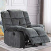 Bonzyhome Recliners Single Recliner Chairs for Adults, Breathable Fabric Reclining Chair Manual Sofas for Living Room, Grey