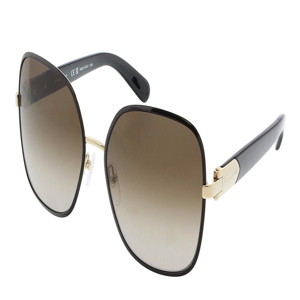 Salvatore Ferragamo Gray Gradient Rectangular Ladies Sunglasses SF150S 733 59