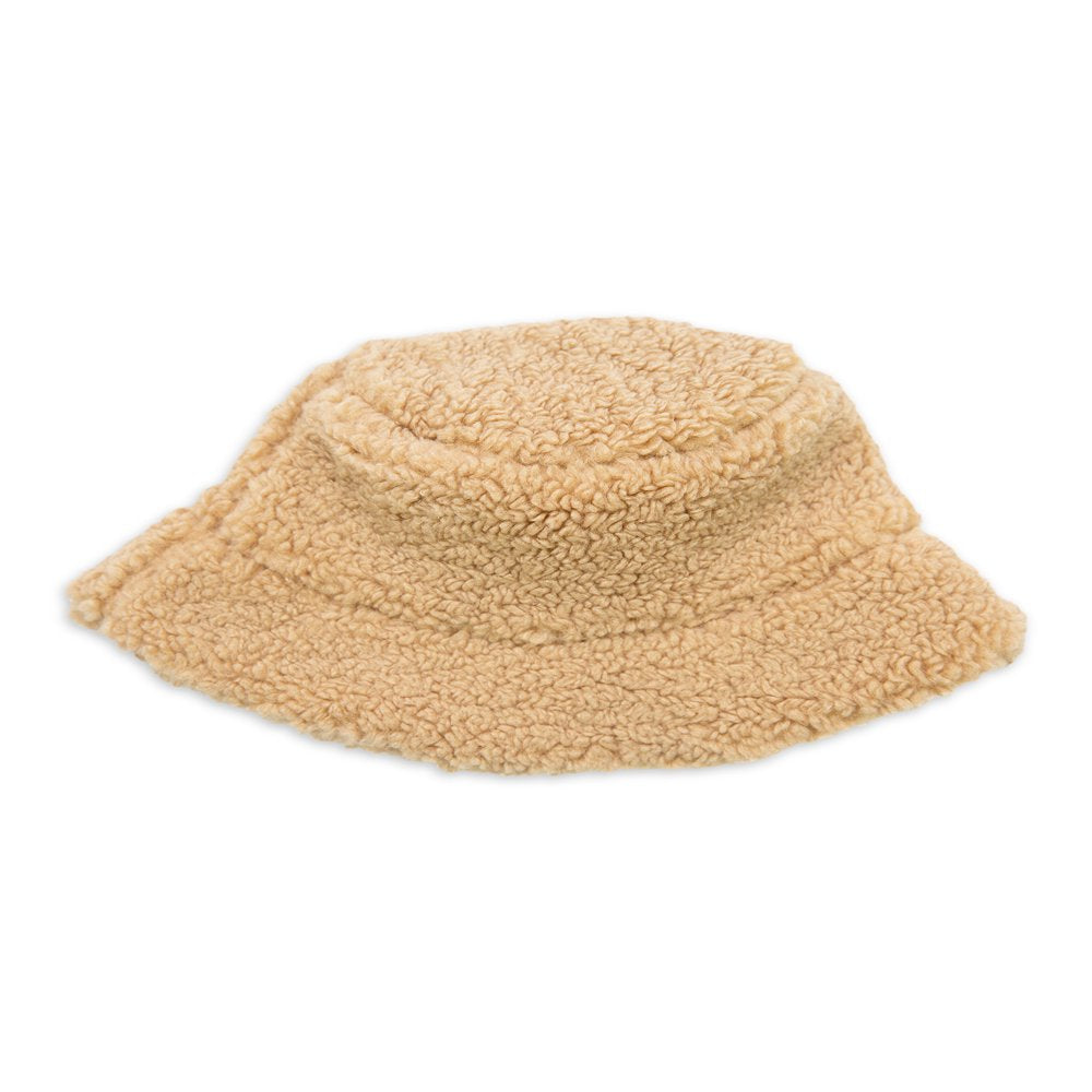 Time and Tru Teddy Sherpa Bucket Hat Neutral Color One Size