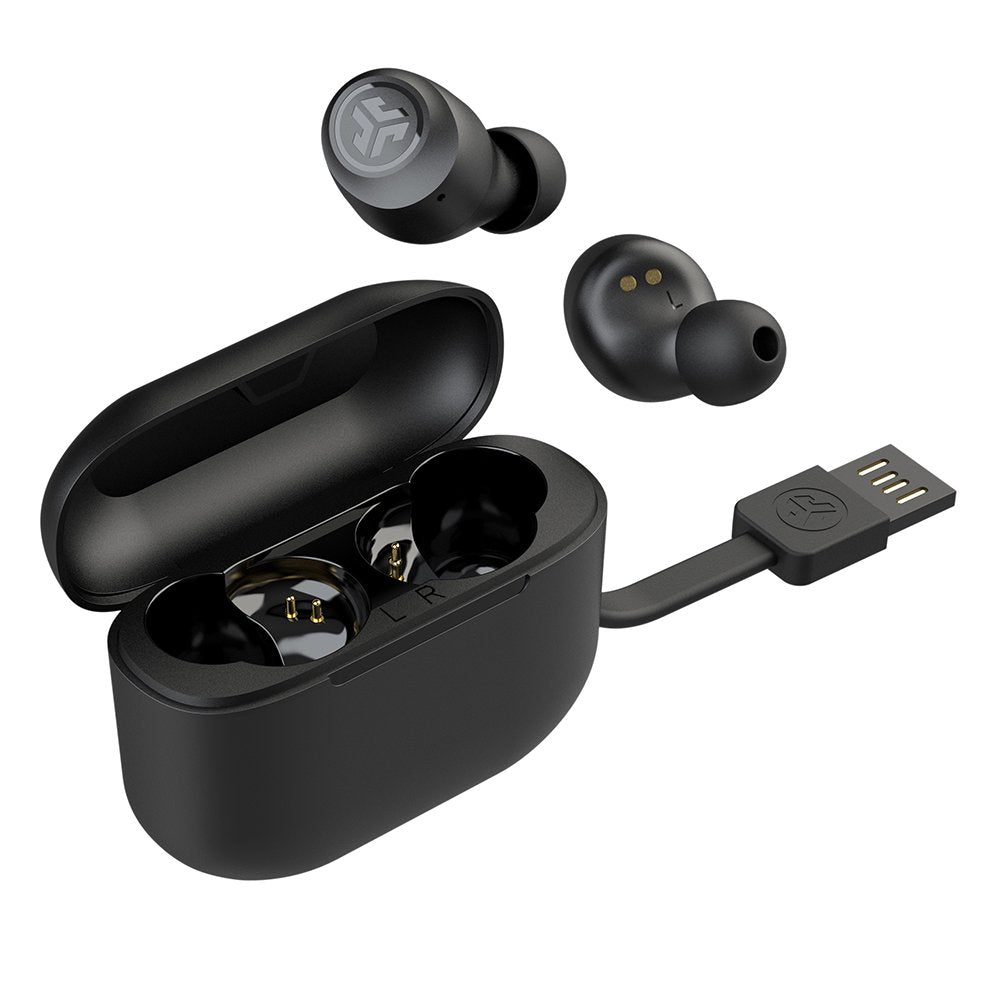 Jlab Go Air Pop Bluetooth Earbuds, True Wireless with Charging Case, Black