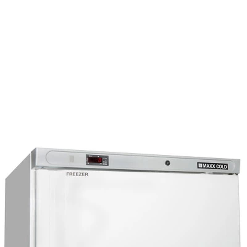 Maxx Cold Single Door Commercial Reach-In Freezer, White (23 Cu. Ft.)