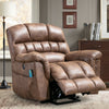 Bonzyhome Large Power Lift Chair Recliner for Elderly, Heavy Duty Electric Lift Recliner with Massage,For Tall Men, Brown