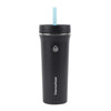 Thermoflask 32Oz Two Pack Insulated Straw Tumbler Black/Turquois