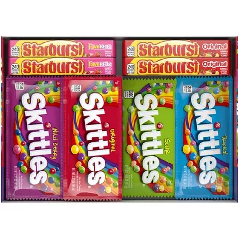 Starburst and Skittles Chewy Candy Variety Box (62.79 Oz., 30 Ct.)