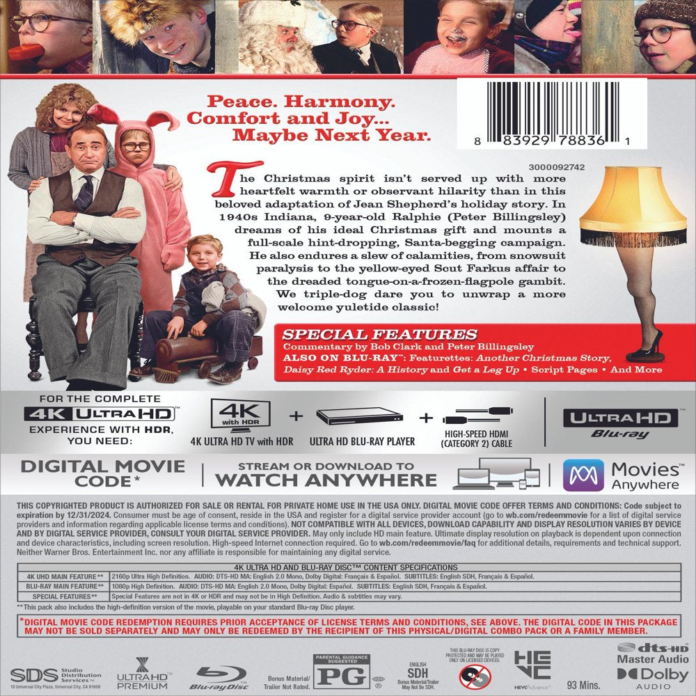 A Christmas Story (4K Ultra HD + Blu-Ray + Digital Copy)