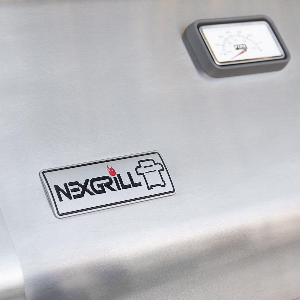 Nexgrill Deluxe 4-Burner Dual Energy Propane Gas Grill with Infrared Side Burner and Cabinets - 63000Btus