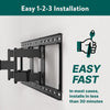 Onn. Ultra-Slim Full Motion TV Wall Mount for 50" to 86" Tvs, up to 20° Tilting