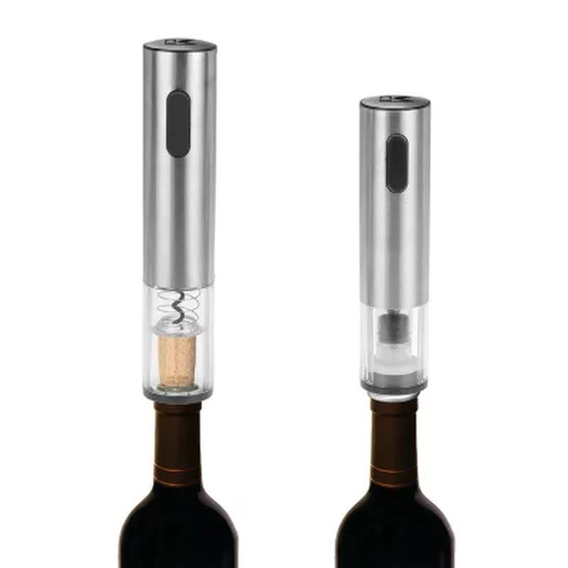 Kalorik Stainless Steel Wine Lovers Set with Opener and Preserver