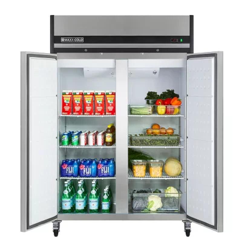 Maxx Cold X-Series Double-Door Reach-In Upright Refrigerator (49 Cu. Ft.)