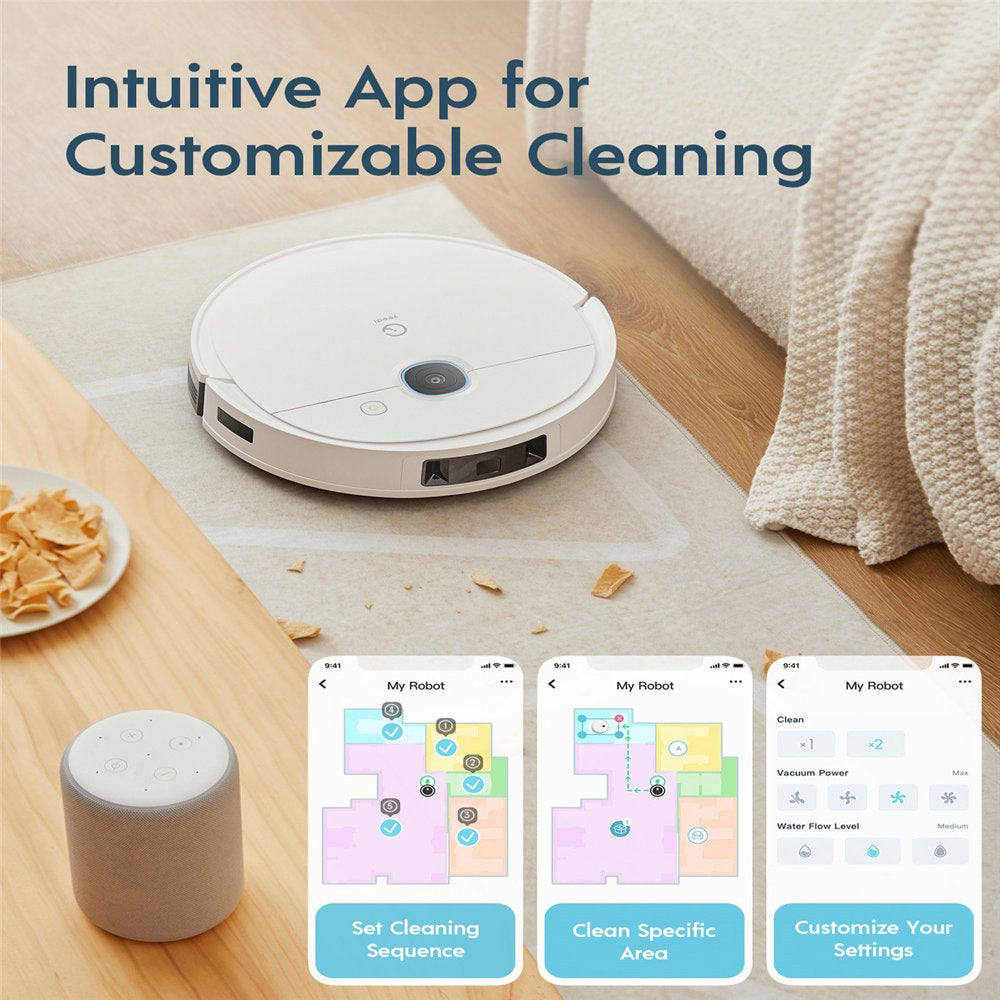 Yeedi Vac 2 Robot Vacuum and Mop 3D Obstacle Avoidance 3000Pa Home Mapping