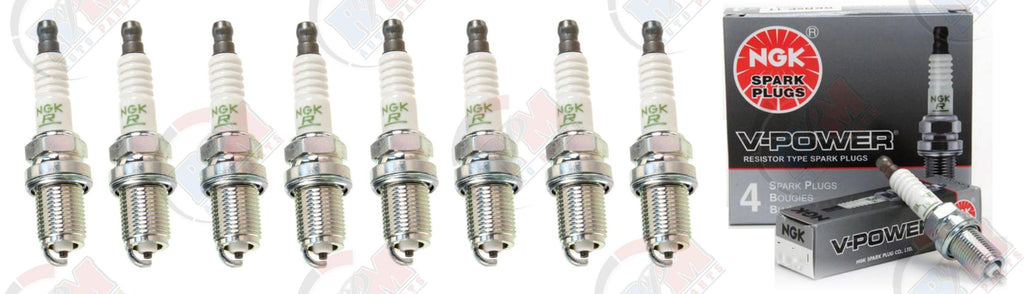 NGK "V-POWER" Spark Plugs (Set of 8) for 2002-2007 Dodge Ram 1500 4.7L V8