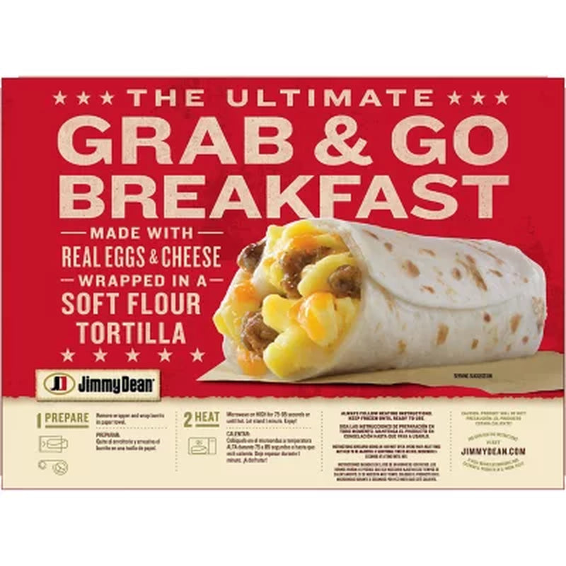 Jimmy Dean Sausage Breakfast Burritos, Frozen (10 Ct.)