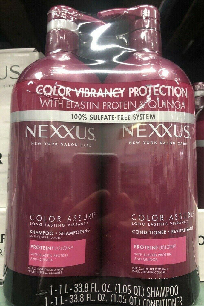 Nexxus Color Assure Shampoo and Conditioner Protein Fusion Quinoa, 33.8 FL OZ