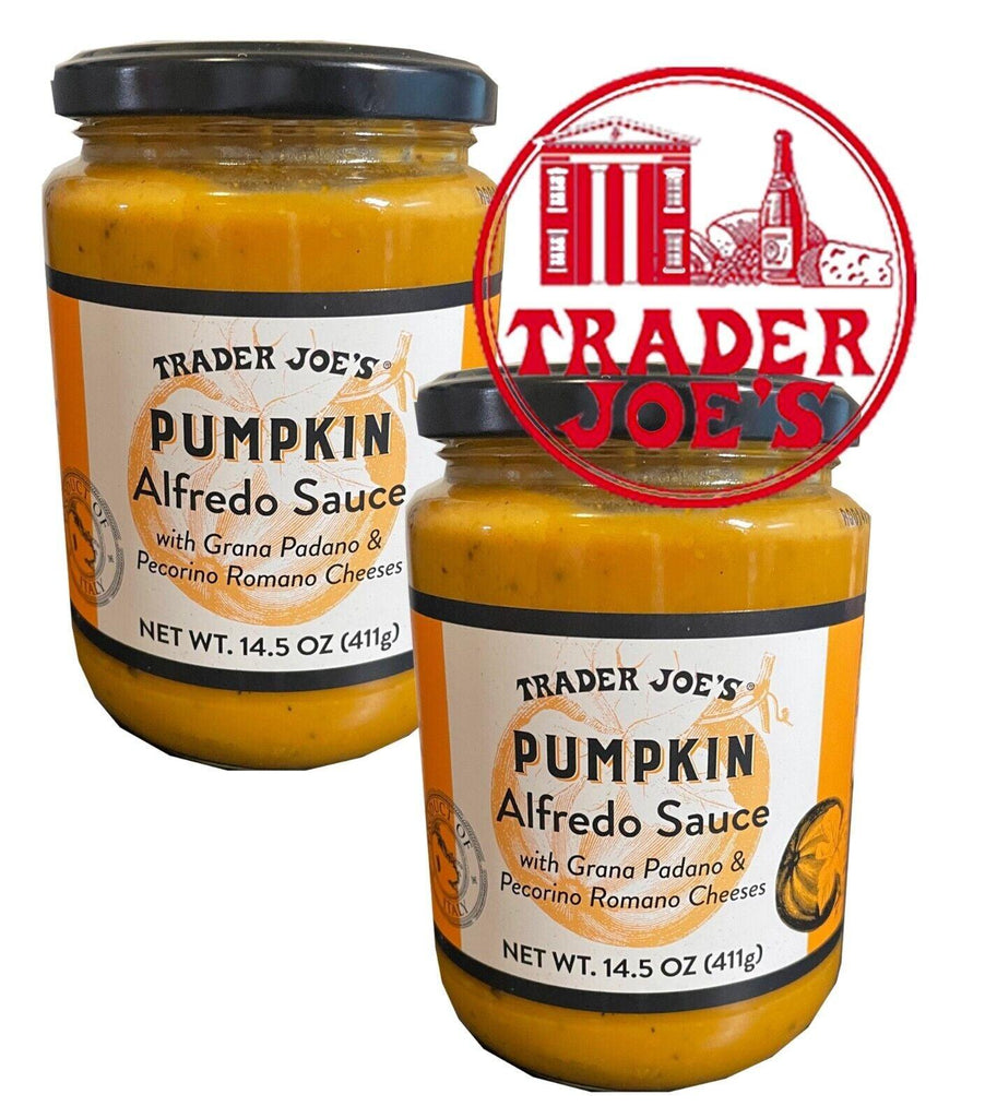 Pack 2 Trader Joe'S Pumpkin Alfredo Sauce NET WT 14.5 OZ