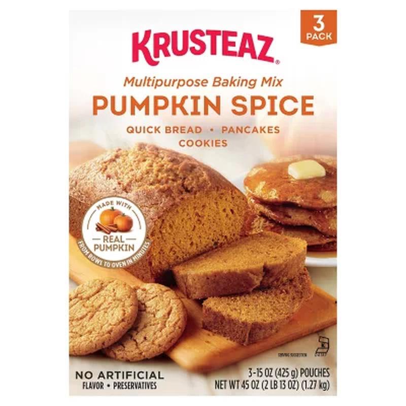 Krusteaz Pumpkin Spice Baking Mix (45Oz., 3Pk.)