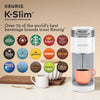 Keurig K-Slim Single Serve K-Cup Pod Coffee Maker, Multistream Technology, White