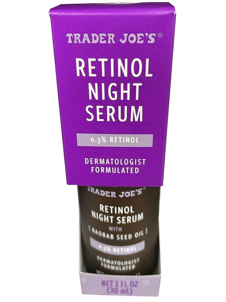 Trader Joe’S Retinol Night Serum Dermatologist Formulated 1 Floz.(30Ml) Limited