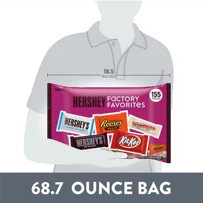 Hershey Assorted Flavored Snack Size, Halloween Candy (155 Pcs)