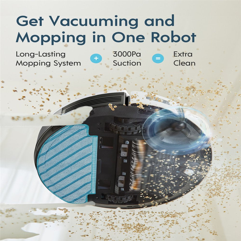 Yeedi Vac 2 Robot Vacuum and Mop 3D Obstacle Avoidance 3000Pa Home Mapping