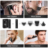 Sejoy Men'S Beard Trimmer,Hair Clippers, Waterproof Electric Nose Haircut Mustache Body Trimmer Cordless Foil Shaver Grooming Kit,Usb Rechargeable and LED Display Home Travel,Black