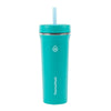 Thermoflask 32Oz Two Pack Insulated Straw Tumbler Black/Turquois