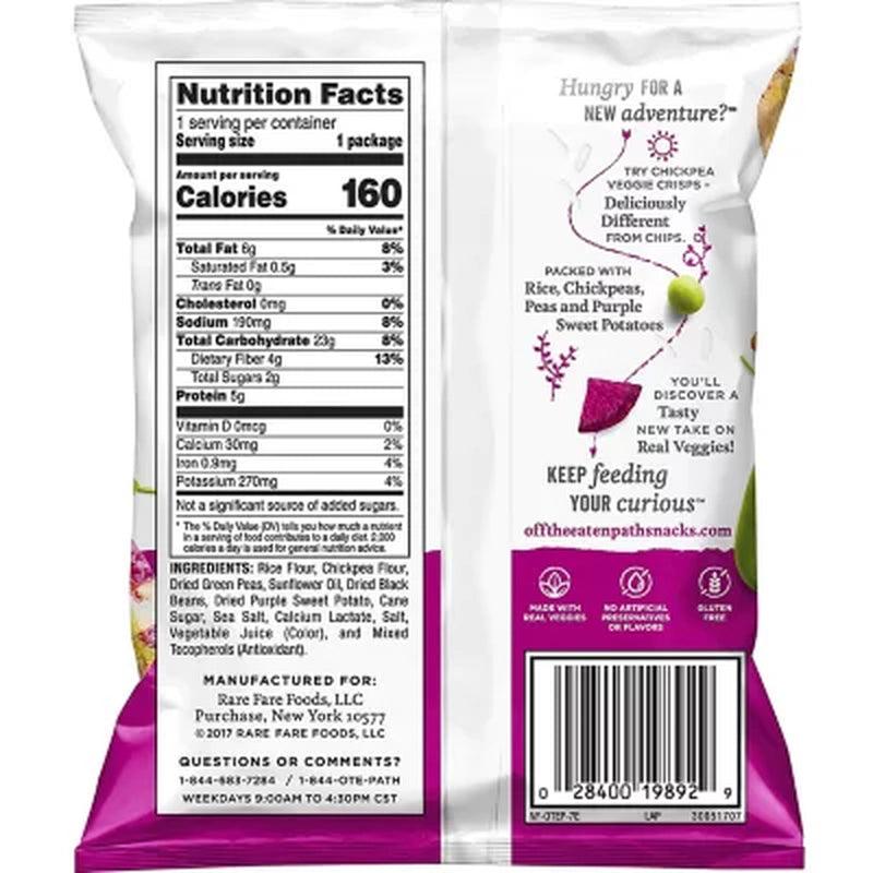 Off the Eaten Path Veggie Crisps Mix Flavor Variety Pack (1.25 Oz., 26 Ct.)